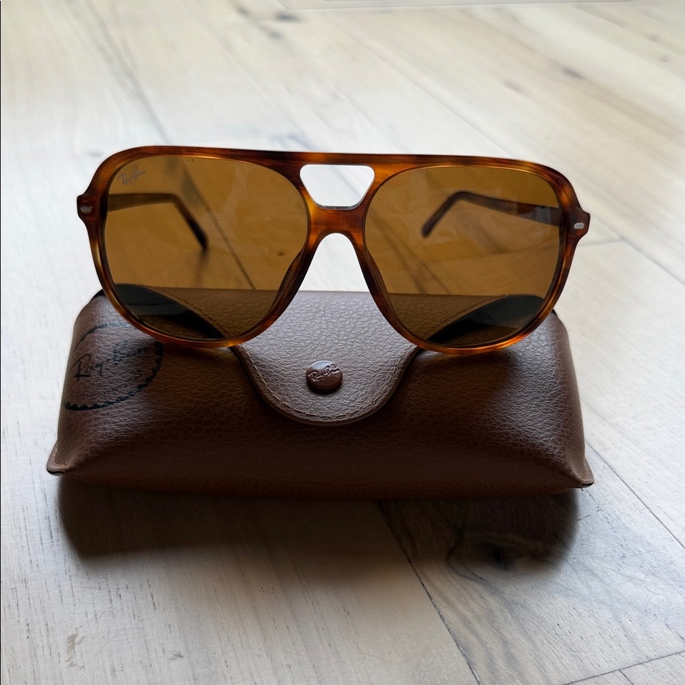 Ray-Ban RB2198 Bill Tortoise Shell Sunglasses with Brown Lenses